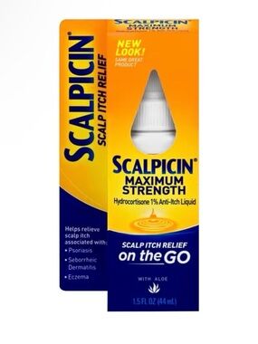Scalpicin Maximum Strength Scalp Treatment Liquid for Itchy Scalp, Seborrheic De